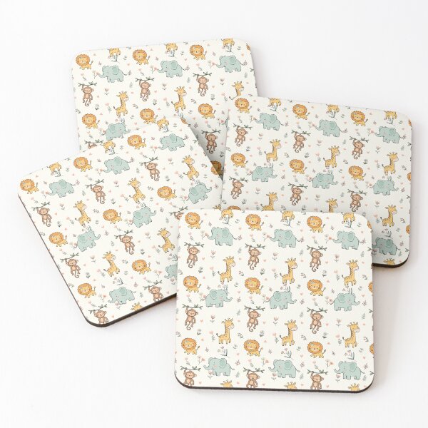 Item preview, Cute Safari Animals Seamless Pattern designed and sold by prapapon.