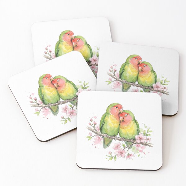 Item preview, Lovebirds Cherry Blossom Branch designed and sold by Tiffany Roy.