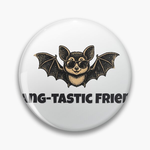 Item preview, Fang-tastic Friend Funny Bat Pun designed and sold by Wild Shades.