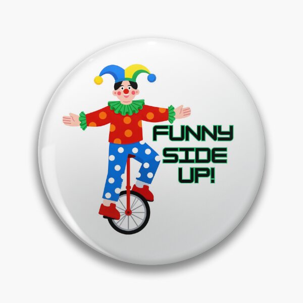 Item preview, Funny Side Up - Jester Clown Riding Unicycle designed and sold by Shakira & Sahir Press Alliance.