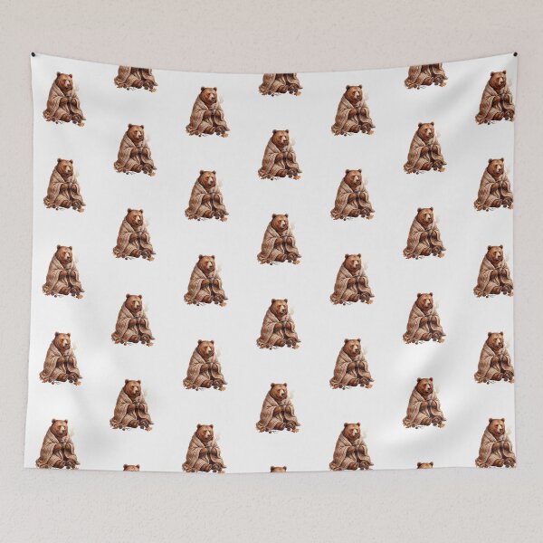Item preview, Cozy Bear With Hot Cocoa designed and sold by Tiffany Roy.
