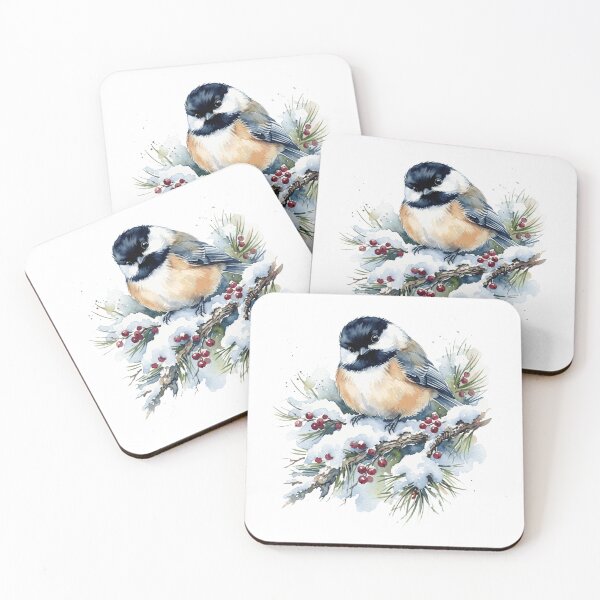 Item preview, Chickadee On Snowy Branch designed and sold by Tiffany Roy.