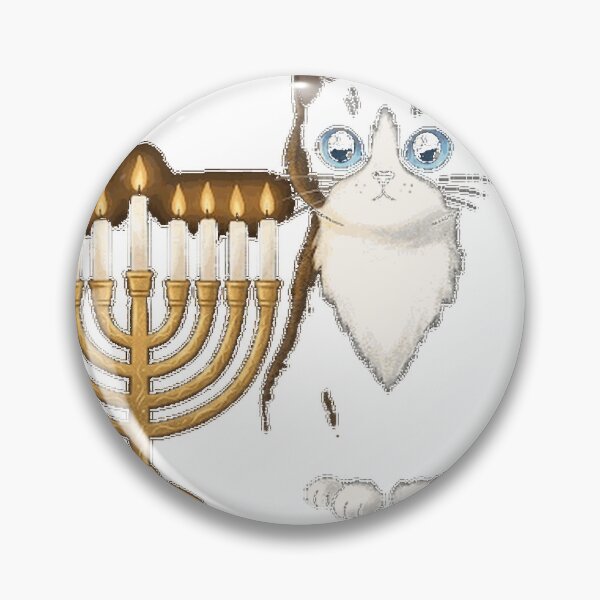 Item preview, Happy Hanukcat Black Cat Menorah Funny Hanukkah Essential T-Shirt_9dae7b6b73 designed and sold by Serhotep.