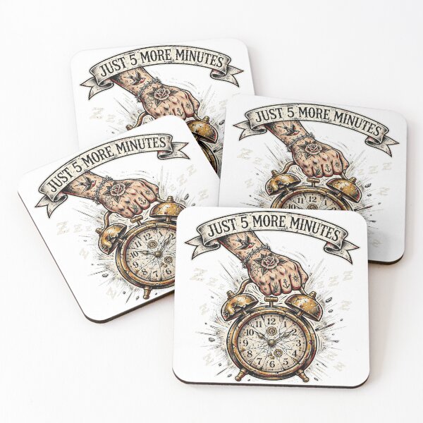 Item preview, Just 5 More Minutes — Snooze Button | ADHD Time Blindness designed and sold by ADHD Threadz.