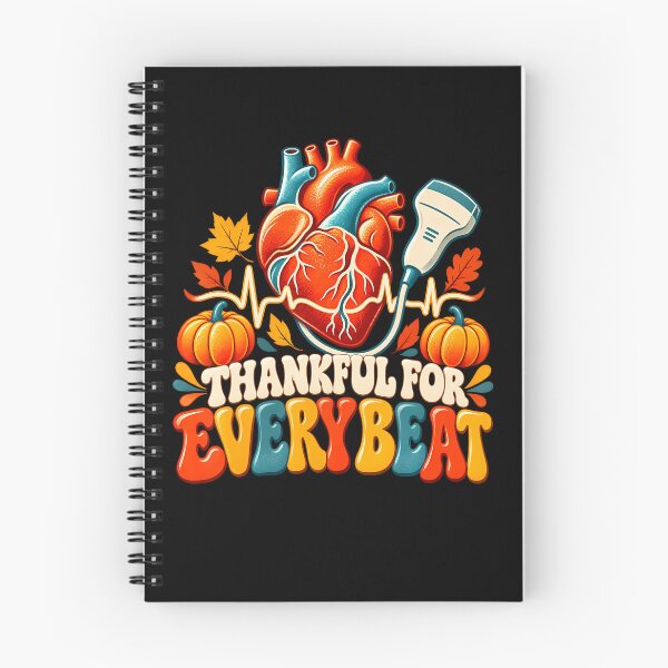 Item preview, Thankful For Every Beat Cardiac Sonographer Thanksgiving designed and sold by snailslowdance.
