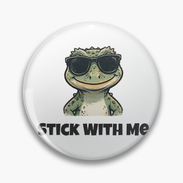 Item preview, Stick With Me Funny Gecko Pun designed and sold by Wild Shades.