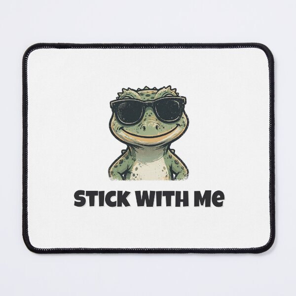 Item preview, Stick With Me Funny Gecko Pun designed and sold by Wild Shades.
