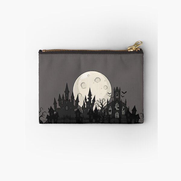 Item preview, Gothic Spooky Town Skyline Haunted Castle Full Moon Halloween designed and sold by ChubbyGoong.