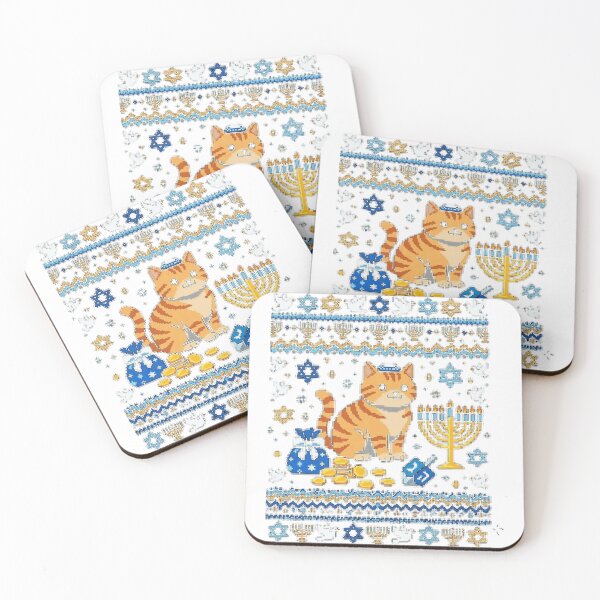 Item preview, Meowzel Tov Jewish Cat Funny Chanukah Present For Family and Friends Classic T-Shirt_1acb43176d designed and sold by VibeCrafteria.