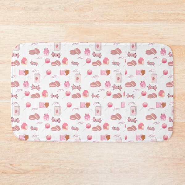 Item preview, Sweet Pink Macarons and Lollipops Kawaii Candy Pattern designed and sold by Aurevella.