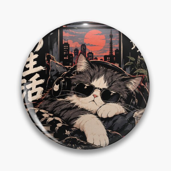 Item preview, Do Not Disturb - Gamer Cat Lo-Fi Tokyo Sunset Japanese Streetwear designed and sold by GenZFashion000.