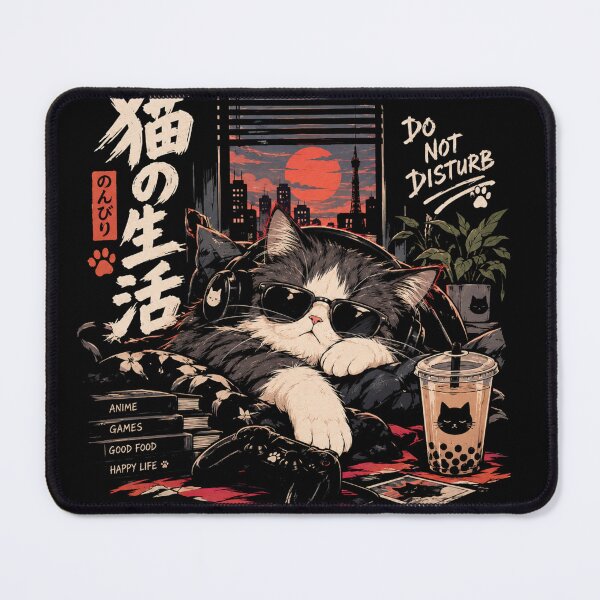 Item preview, Do Not Disturb - Gamer Cat Lo-Fi Tokyo Sunset Japanese Streetwear designed and sold by GenZFashion000.