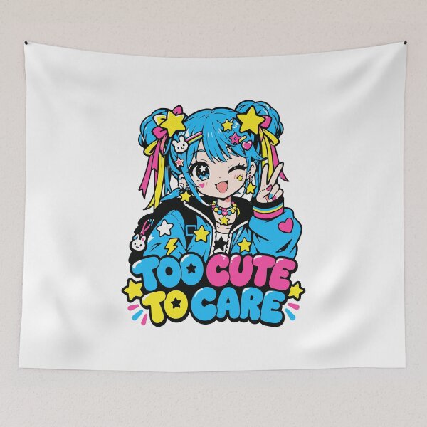 Item preview, Too Cute To Care Harajuku Streetwear designed and sold by RAS-77.