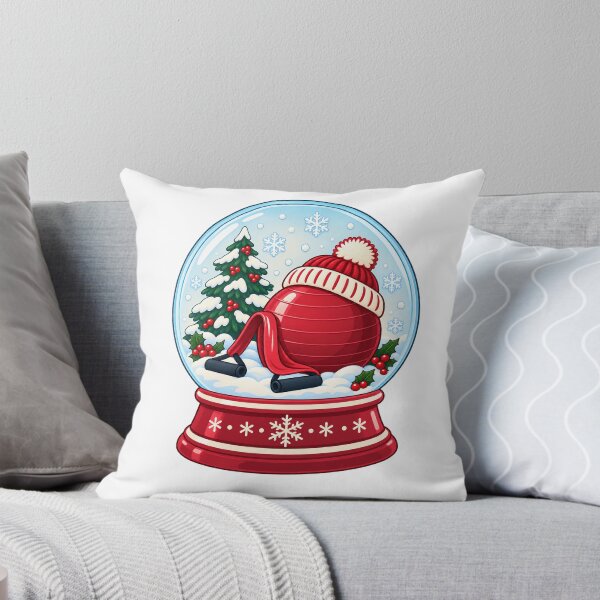 Item preview, Christmas Exercise Ball and Resistance Bands Snow Globe designed and sold by skyartdesign.