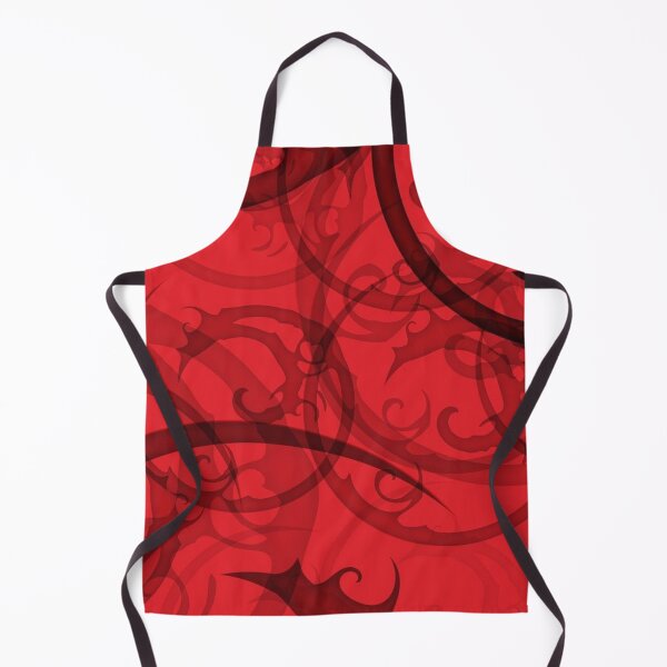 Item preview, Red Abstract Swirls – Bold Crimson Baroque Ornamental Pattern designed and sold by shoppersgallery.