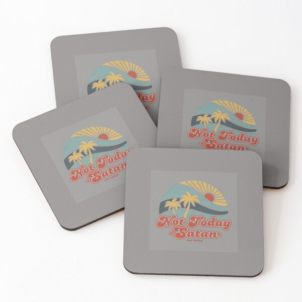 Item preview, Not Today Satan Retro Beach Palm Tree Vacation-5 designed and sold by riestershania.