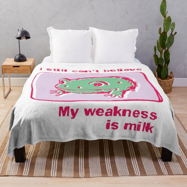 Item preview, I can't believe my weakness is milk frog designed and sold by PopcornpunkART.