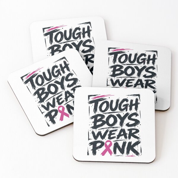 Item preview, Tough Boys Wear Pink Breast Cancer Awareness designed and sold by GitSticker.