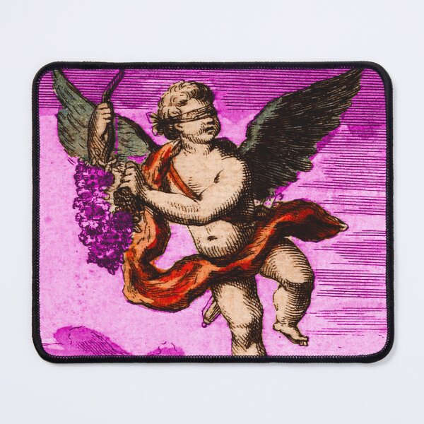 Item preview, Blindfolded Cupid l'Amour Vintage French Card in Purple designed and sold by Fani*.