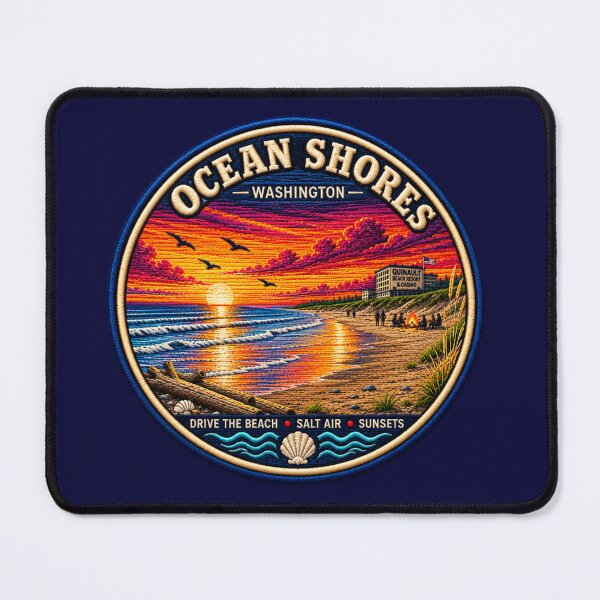 Item preview, Ocean Shores Washington Coastal Landscape designed and sold by Swanny's Custom T-shirt and Gift Designs.