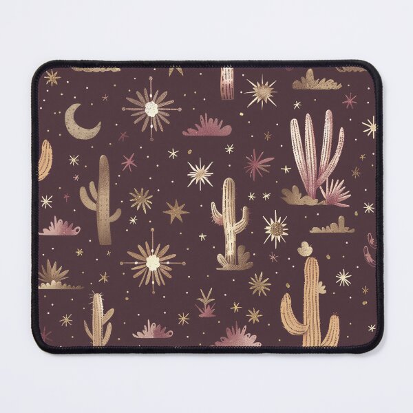 Item preview, Celestial Desert Cactus Night Sky Pattern designed and sold by Stardustcoveco.