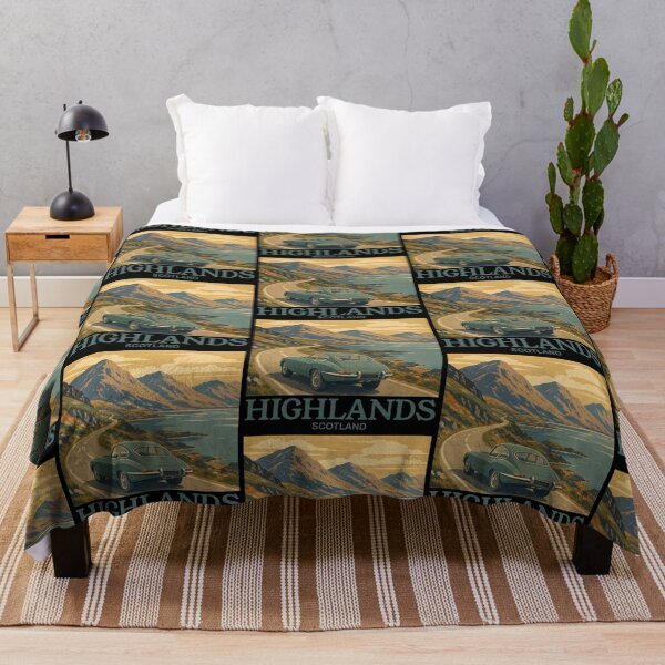 Item preview, Highlands Scotland Travel Poster designed and sold by Automotive Art by Greg.