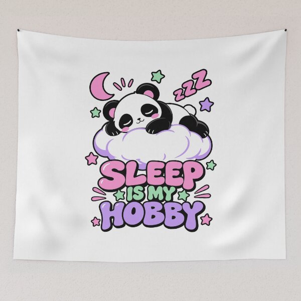 Item preview, Sleep Is My Hobby Lazy Panda Anime designed and sold by RAS-77.