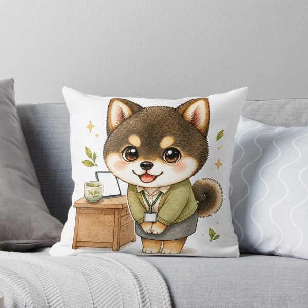 Item preview, Sesame Shiba Inu Polite Greeting at Work designed and sold by Kawaii Matcha Studio.