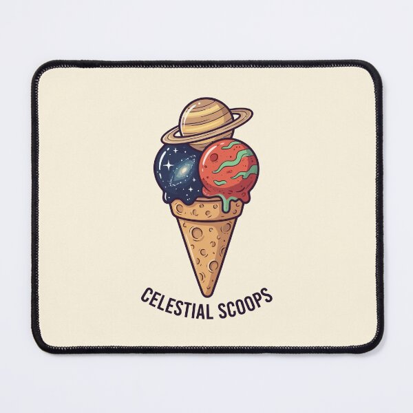Item preview, Celestial Scoops Space Ice Cream Cone Galaxy Planets designed and sold by Amir Faysal.
