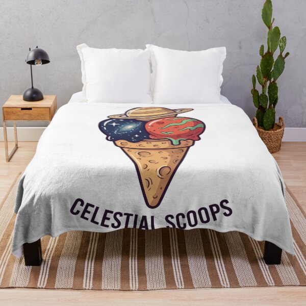 Item preview, Celestial Scoops Space Ice Cream Cone Galaxy Planets designed and sold by Amir Faysal.