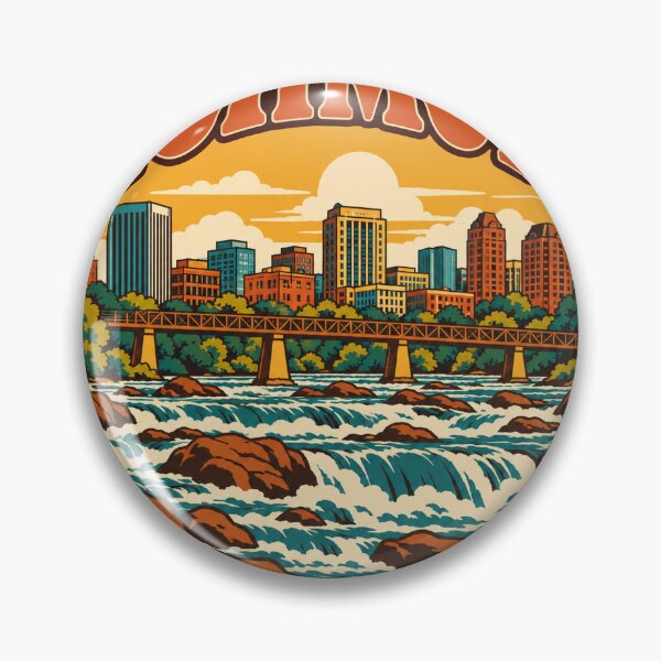 Item preview, Richmond Gift - Vintage Richmond Virginia Travel Art designed and sold by RedRubyBubble.