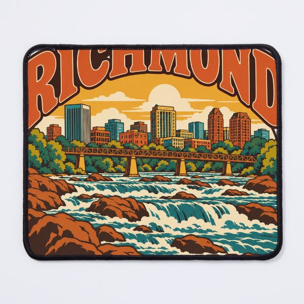 Item preview, Richmond Gift - Vintage Richmond Virginia Travel Art designed and sold by RedRubyBubble.