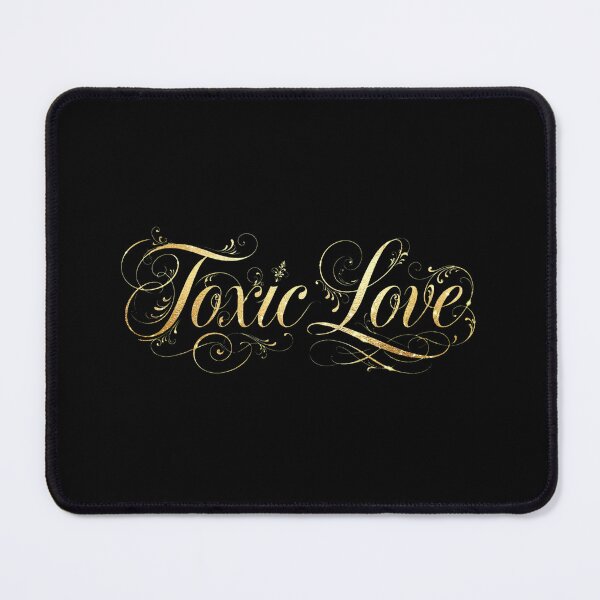 Item preview, Toxic Love in Golden Script - Elegant Dark Romance Calligraphy designed and sold by Kvllo Collective Co..