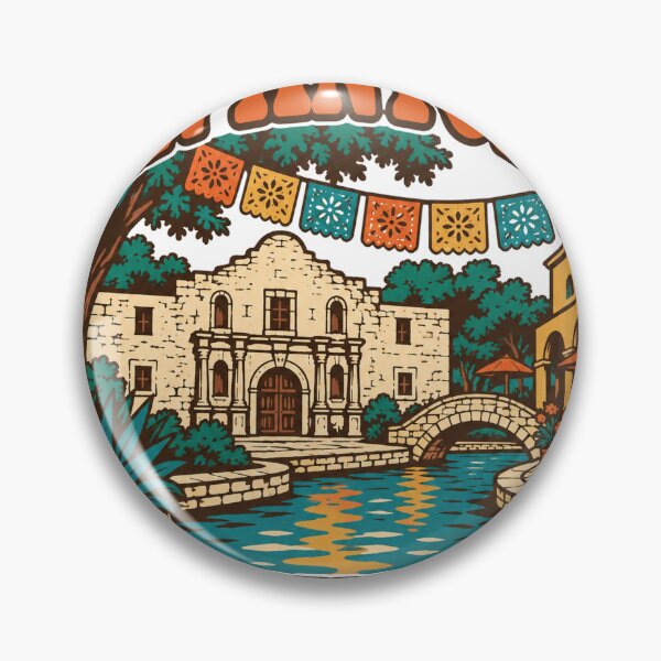 Item preview, San Antonio Gift - Vintage San Antonio Texas Travel Art designed and sold by RedRubyBubble.