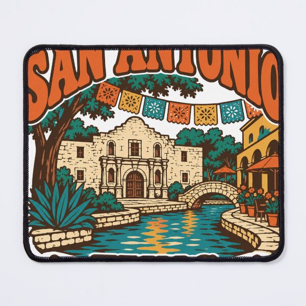 Item preview, San Antonio Gift - Vintage San Antonio Texas Travel Art designed and sold by RedRubyBubble.