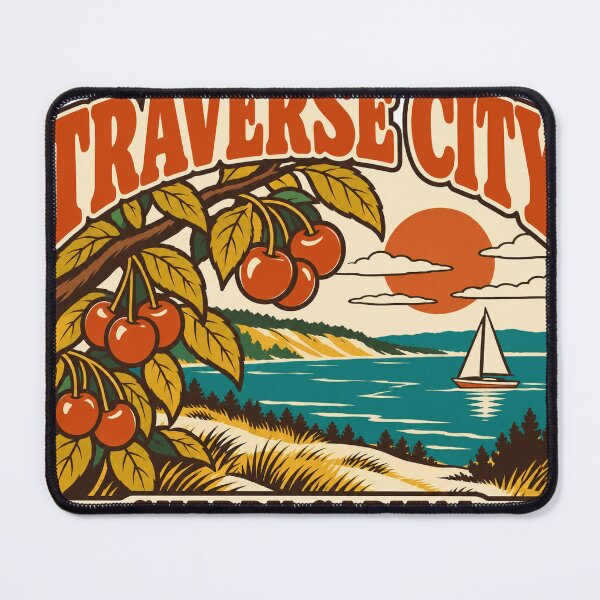 Item preview, Traverse City Gift - Cherry Capital designed and sold by RedRubyBubble.