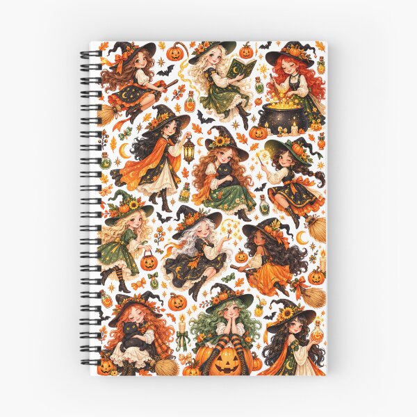 Item preview, Cute Halloween Witches Girly Witchy Aesthetic designed and sold by Retro Arabica.