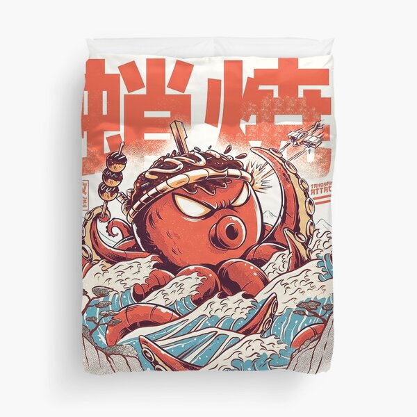Takoyaki Attack Duvet Cover