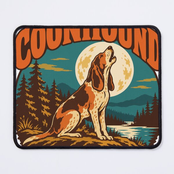 Item preview, Coonhound Gift - Hound Dog Howl designed and sold by RedRubyBubble.