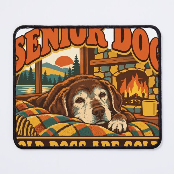 Item preview, Senior Dog Gift - Old Dogs Are Gold designed and sold by RedRubyBubble.