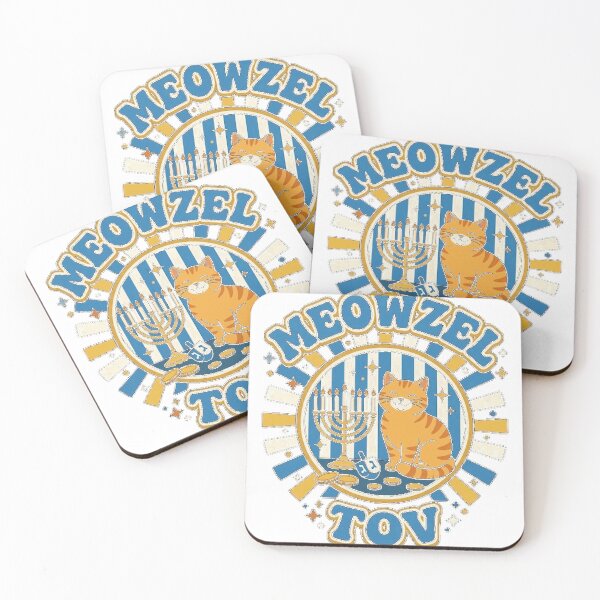 Item preview, Retro Meowzel Tov Cat Hanukah Classic T-Shirt_bb60751103 designed and sold by RoReshop.