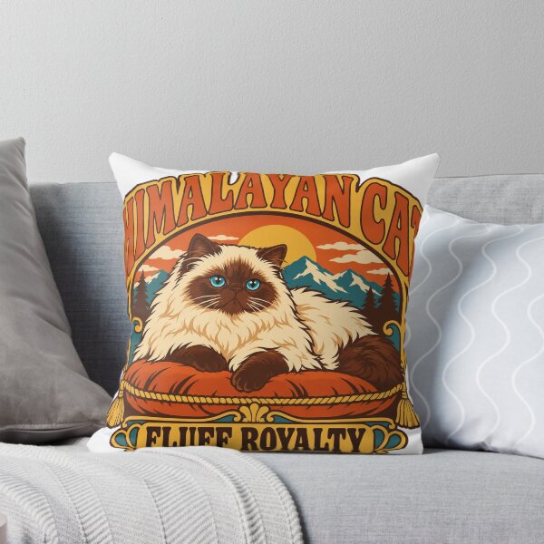 Item preview, Himalayan Cat Gift - Fluff Royalty designed and sold by RedRubyBubble.