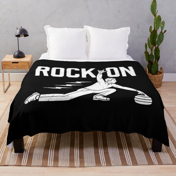 Item preview, rock on curling designed and sold by kiakuki.