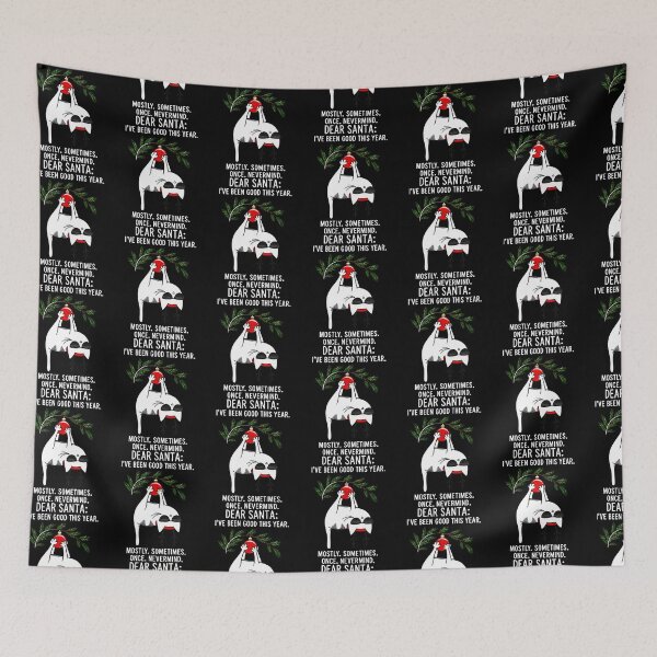 Item preview, Dear Santa I Been Good This Year Mostly Funny Xmas Cat designed and sold by OddityVault.