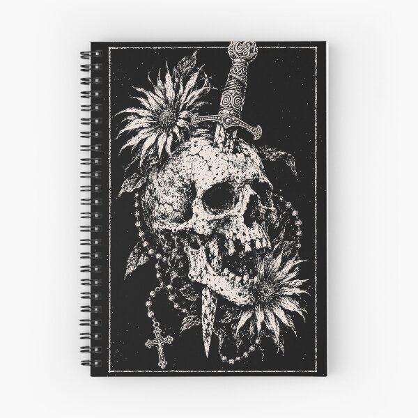 Item preview, Skull Dagger Rosary Sunflowers Gothic Art designed and sold by brandingpro.