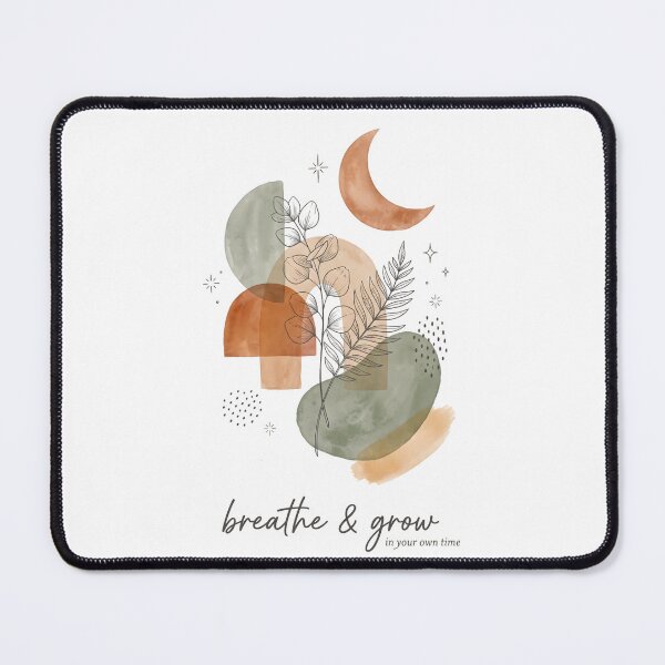 Item preview, Breathe and Grow Boho Botanical Abstract Art designed and sold by PrintoThink.