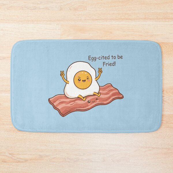 Item preview, Egg-Cited To Be Fried Cute Sunny Side Up Bacon designed and sold by Amir Faysal.