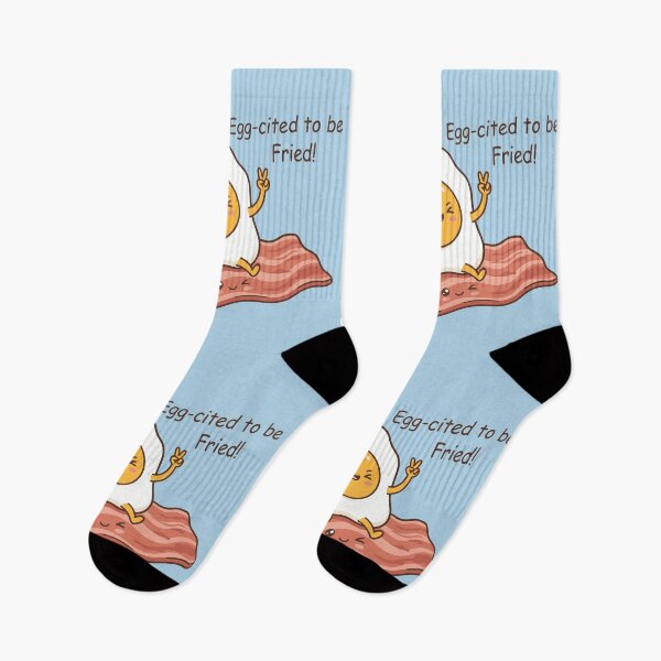 Item preview, Egg-Cited To Be Fried Cute Sunny Side Up Bacon designed and sold by Amir Faysal.
