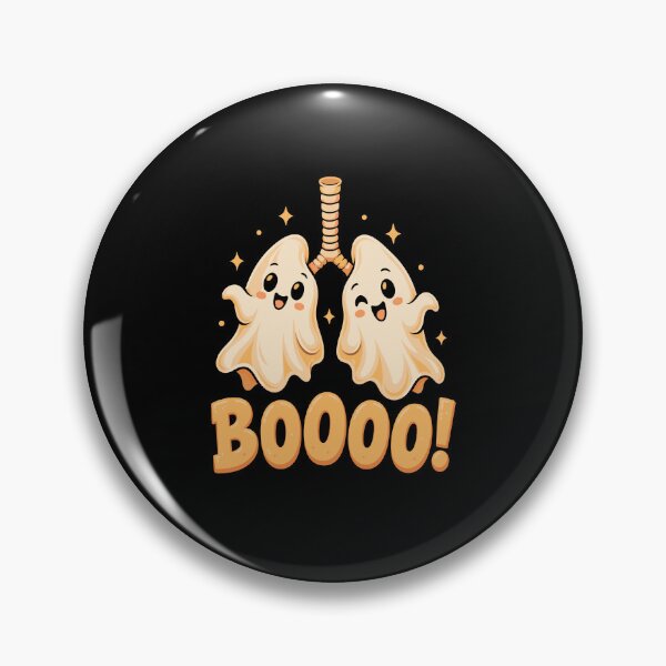 Item preview, Boooo Cute Ghost Lungs Halloween Medical Design designed and sold by stmpdwrld.