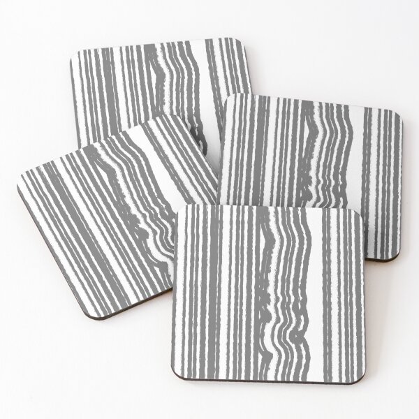 Item preview, Wavy Rhythm – Grey Abstract Brushstroke Stripes designed and sold by Fun In The Sun .